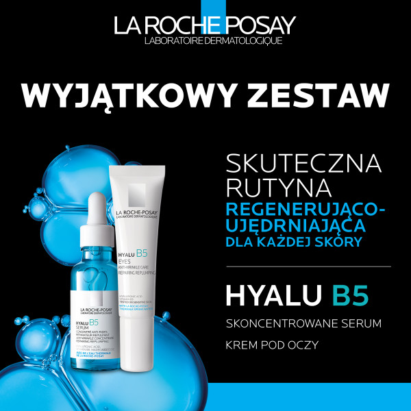 La Roche-Posay Hyalu B5, serum, 30 ml  + krem pod oczy 15 ml
