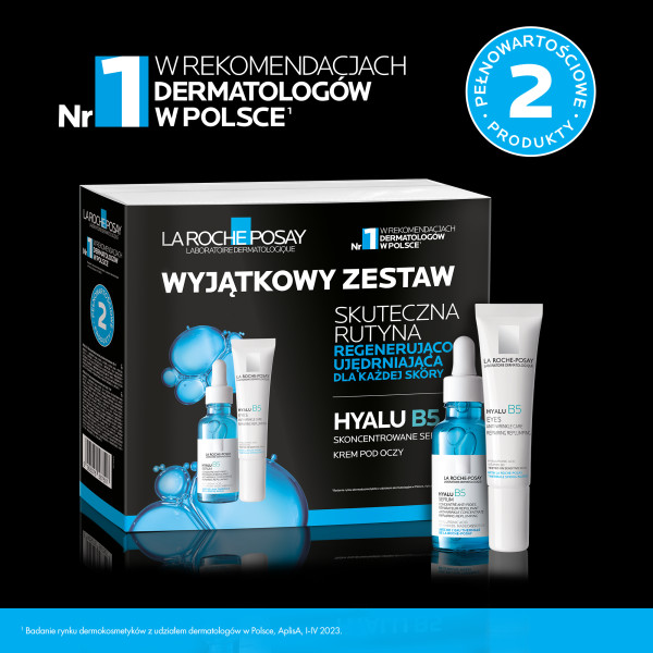 La Roche-Posay Hyalu B5, serum, 30 ml  + krem pod oczy 15 ml
