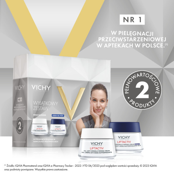 Vichy Liftactiv Supreme, krem na dzień, 50 ml + krem na noc, 50 ml,