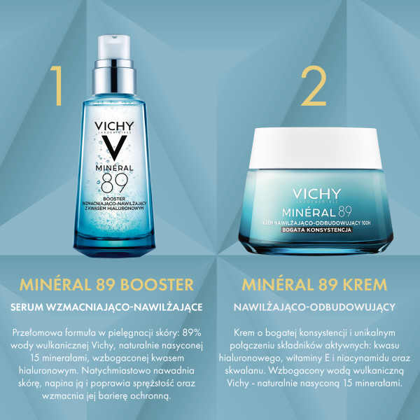 Vichy Mineral 89, krem, 50 ml + serum, 50 ml