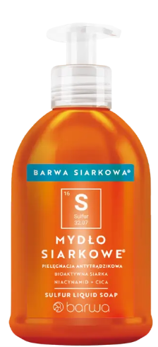 Barwa Siarkowa, mydło w płynie, 300 ml