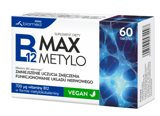 B12 Max Metylo, 60 tabletek