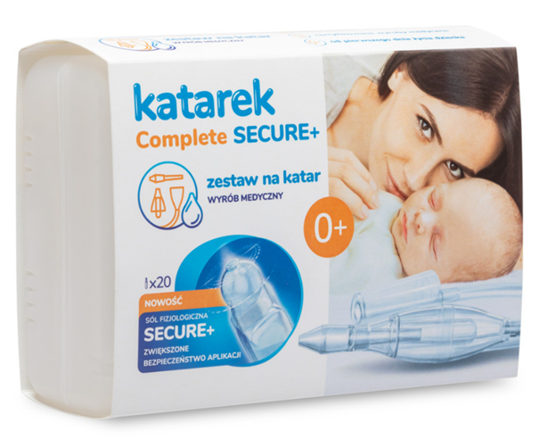 Katarek Complete Secure+ aspirator kataru z solą fizjologiczną, 1 szt.
