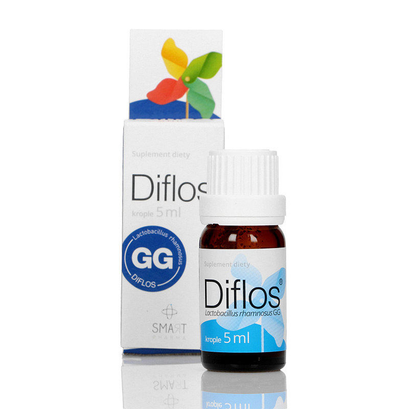 Diflos, krople ze składnikami na kolki niemowlęce, butelka 5 ml