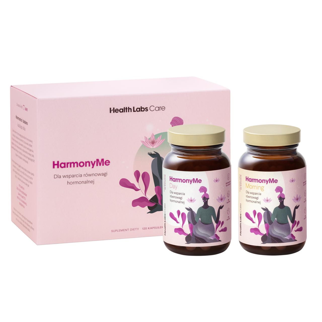 HarmonyMe Morning + Day, kapsułki ze składnikami wpierającymi równowagę hormonalną, 60 szt. + 60 szt.