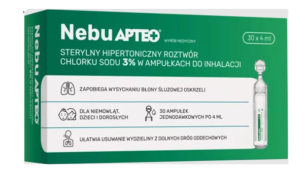 Nebu Apteo, 3% NaCl 30 ampułek x 4 ml