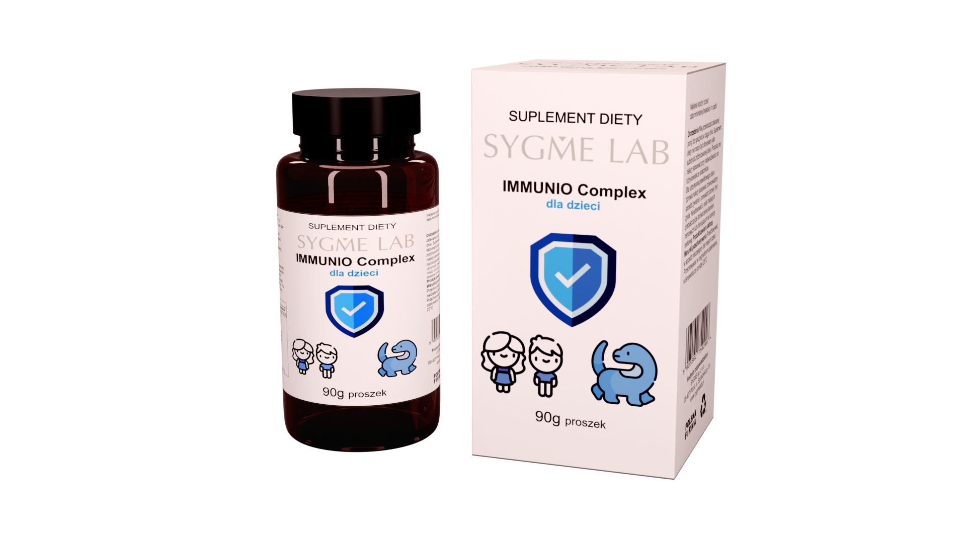 Immunio Complex, proszek ze składnikami wspomagającymi odporność u dzieci, 65 g