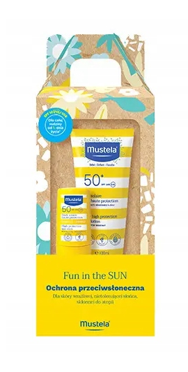 Mustela Fun in The Sun mleczko SPF 50, 100 ml + sztyft SPF 30, 9 ml