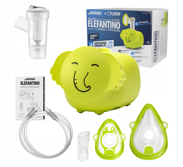 Novama Elefantino, inhalator pneumatycznotłokowy, 1 szt.