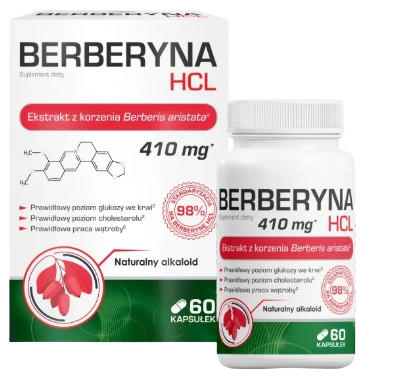 Domowa Apteczka Berberyna HCL, 60 kapsułek