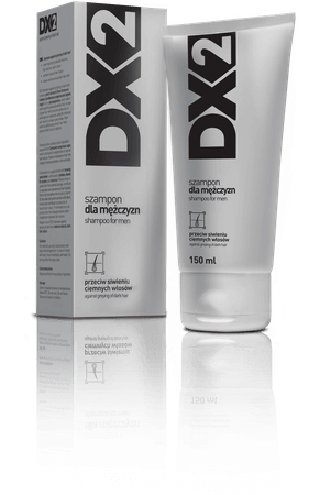 DX2 Szampon przeciw siwieniu włosów, szampon dla mężczyzn o ciemnych włosach, 150 ml