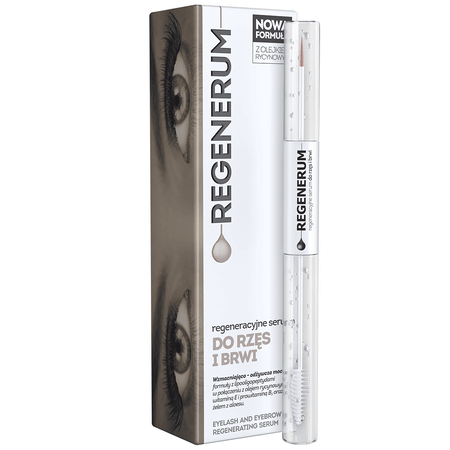 Regenerum regeneracyjne serum do rzęs i brwi,  w formie eyelinera i szczoteczki, 4 ml +7 ml