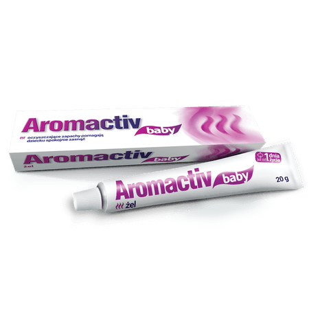 Aromactiv baby, żel ułatwiający oddychanie łagodzący katar i gorączkę od 1 dnia życia, tuba 20 g