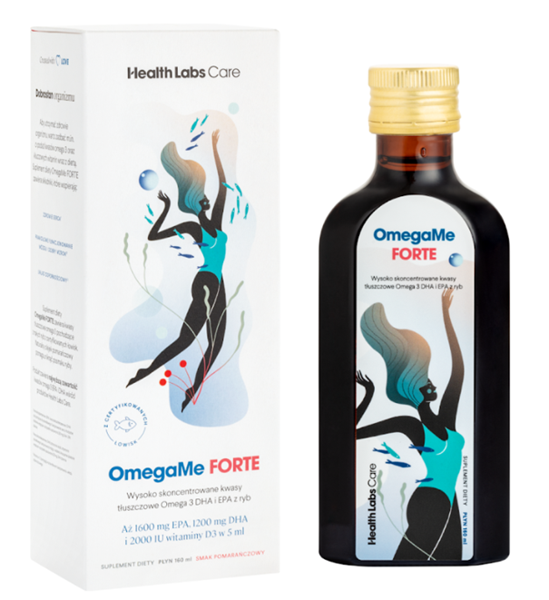 OmegaMe FORTE płyn, 160 ml KRÓTKA DATA 31.01.2026