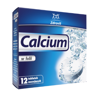 Zdrovit Calcium w folii 12 tabletek musujących