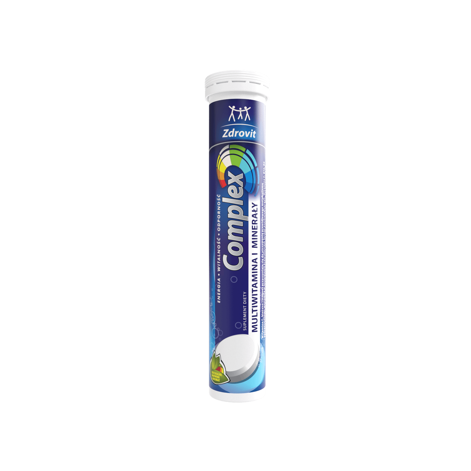 Zdrovit Complex Multiwitamina i Minerały tabletki musujące z kompletem witamin i minerałów, 24 szt.