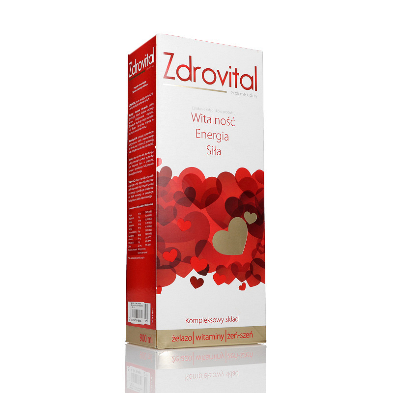 Zdrovital tonik płyn ze składnikami na energię i witalność, 900 ml