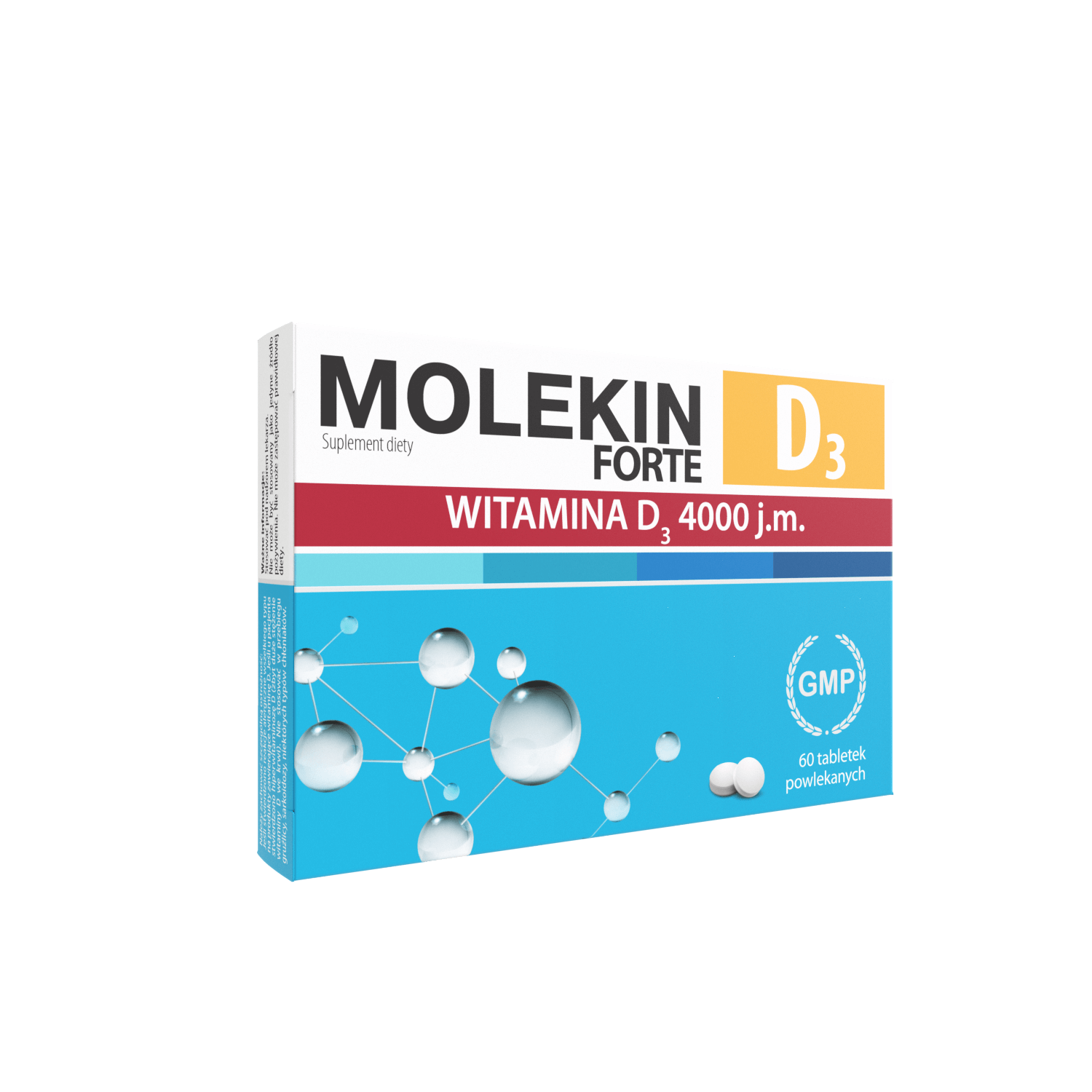 Molekin D3 Forte 4000 j.m. tabletki z witaminą D3, 60 szt.
