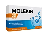 Molekin D3 2000 j.m. tabletki z witaminą D3, 120 szt.