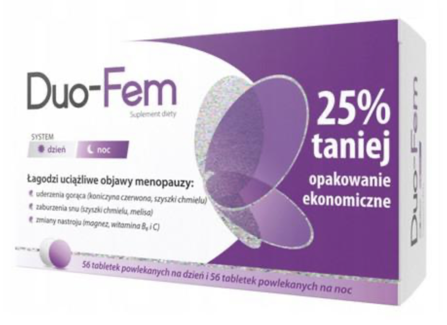 Duo-Fem, 56 tabletek na dzień + 56 tabletek na noc
