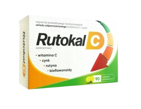 Rutokal C, 90 tabletek KRÓTKA DATA 31.08.2026