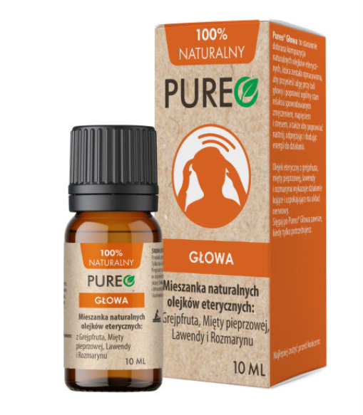 Pureo Głowa mieszanka olejków eterycznych, 10 ml