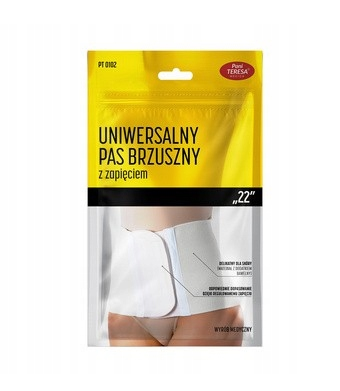 Pani Teresa Pas brzuszny z zapięciem uniwersalny, 22 cm rozmiar XL, 1 szt.