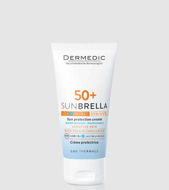 Dermedic Sunbrella krem ochronny do skóry naczynkowej, SPF 50, 50 ml