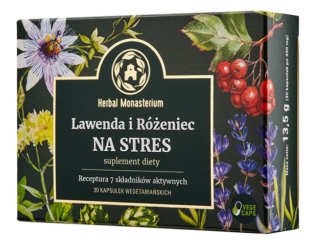 Herbal Monasterium Lawenda i Różeniec, 30 kapsułek