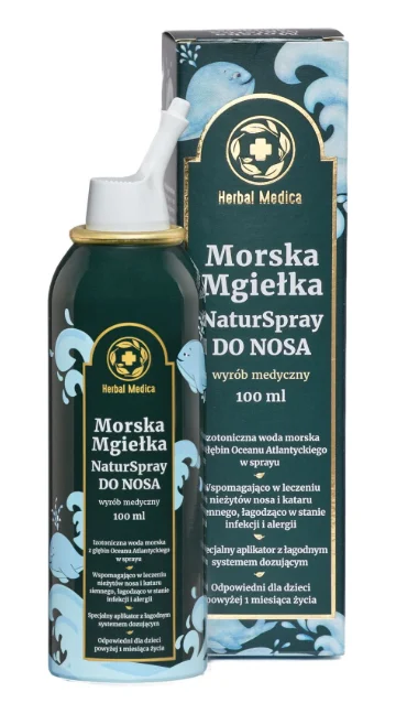 Herbal Monasterium Naturspray, morska mgiełka do nosa, 100 ml