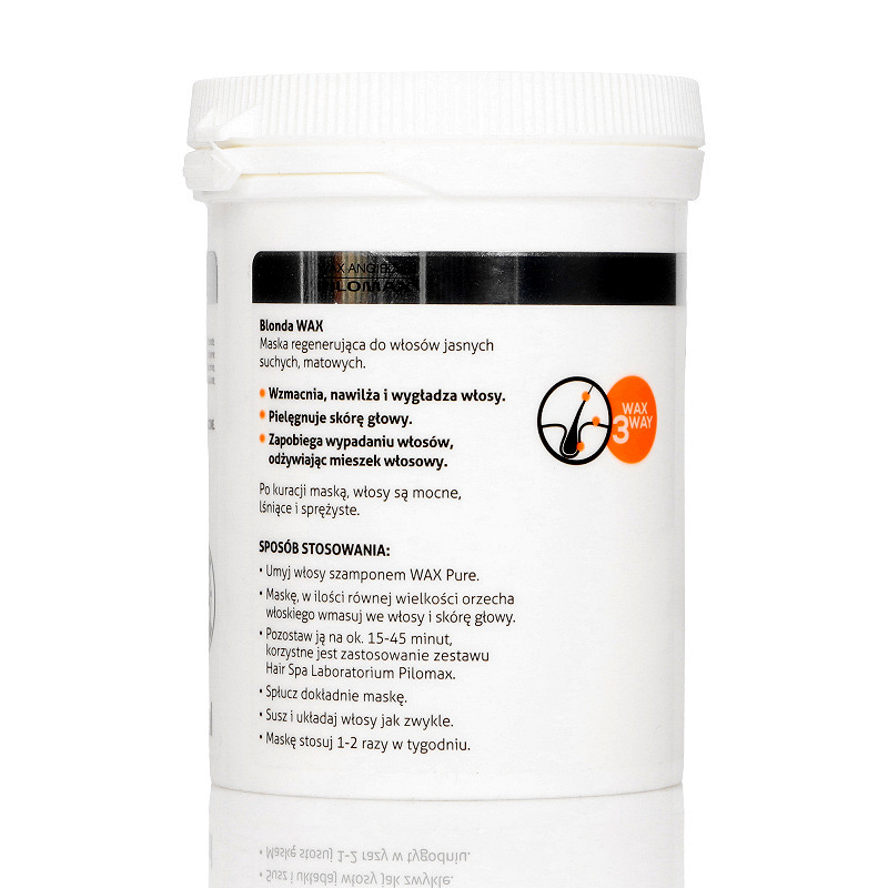 WAX blonda maska regeneracyjna do włosów jasnych, 240 ml