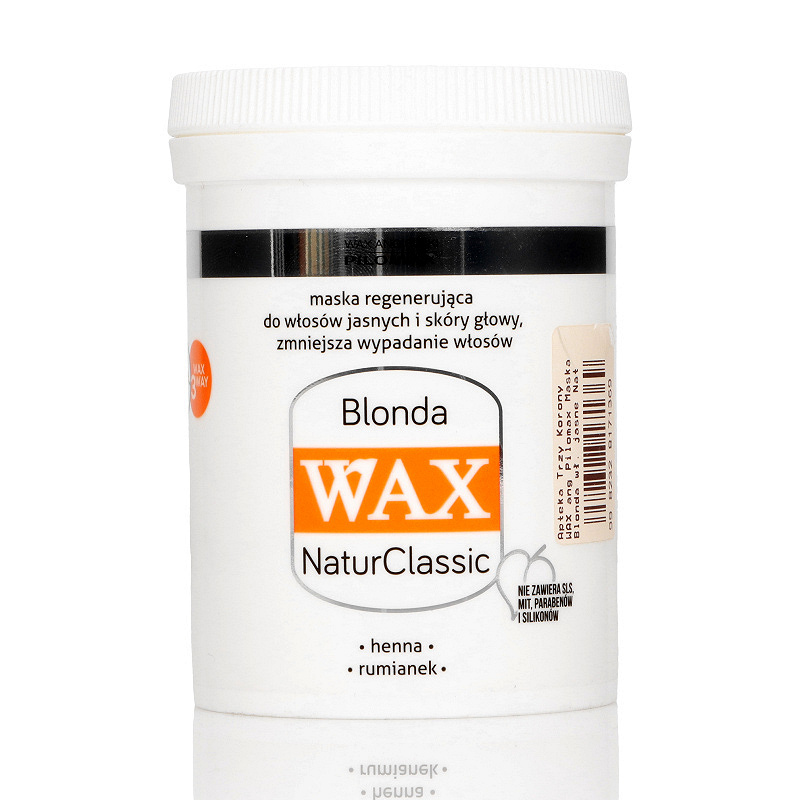 WAX blonda,  maska regeneracyjna do włosów jasnych, 240 ml