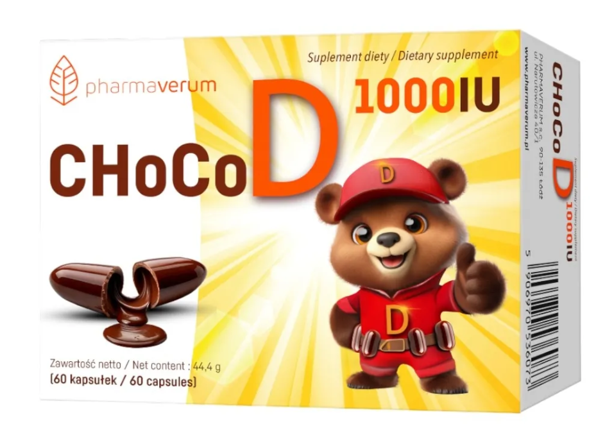 ChocoD 1000 IU 60 kapsułek do żucia