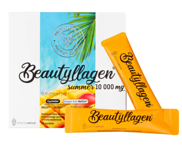 Beautyllagen Summer 10000 mg, o smaku mango i marakuja, 30 szaszetek