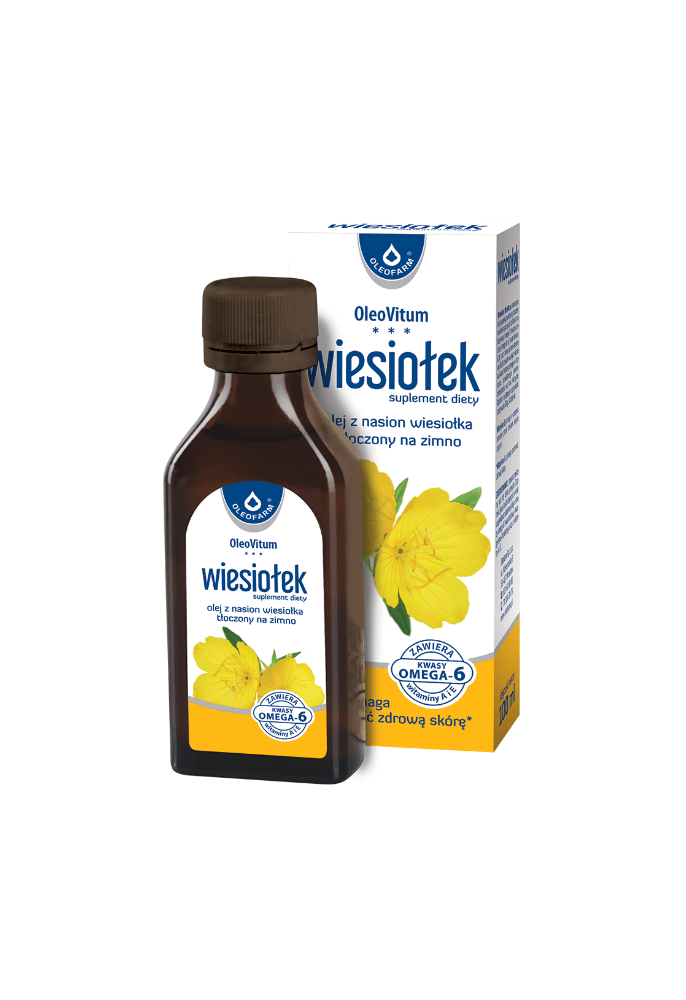 Olej z wiesiołka, tłoczony na zimno, 100 ml