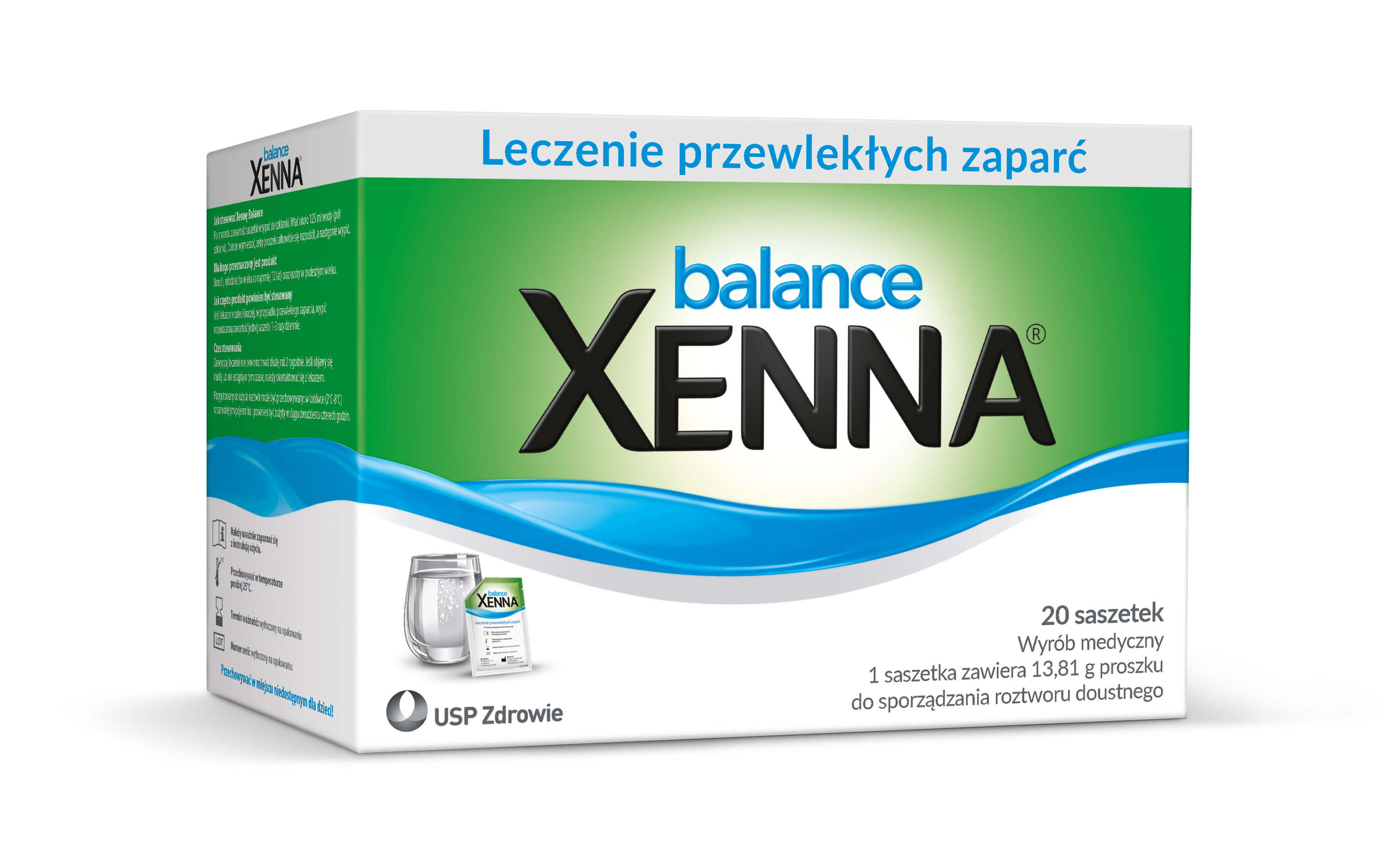 Xenna Balance, proszek przeznaczony do leczenia przewlekłych zaparć, 20 sasz.