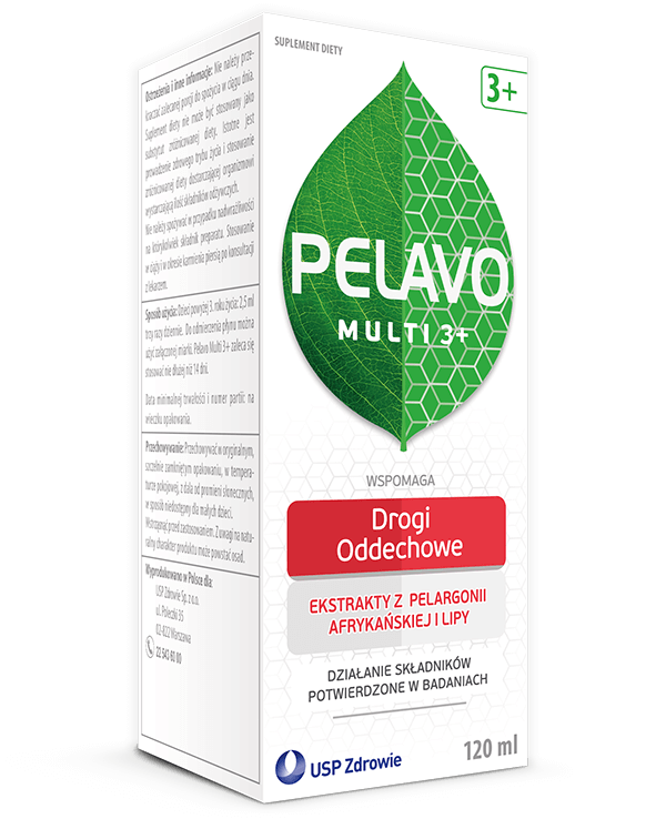 Pelavo Multi 3+ Drogi oddechowe, syrop o smaku malinowym, 120 ml