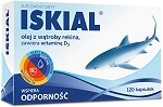 Iskial, kapsułki z olejem z wątroby rekina wspierającym odporność, 120 szt.