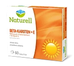 Naturell Beta-karoten + E tabletki ze składnikami wspierającymi zdrową skórę i prawidłowe widzenie, 60 szt.