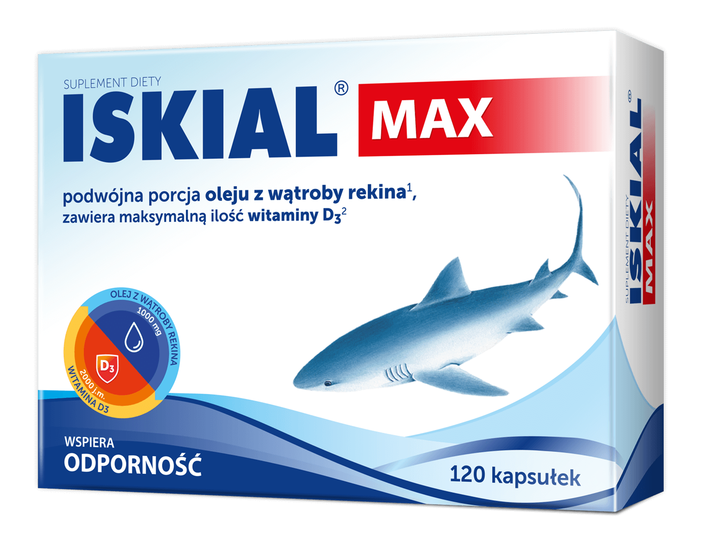 Iskial MAX, kapsułki ze składnikami wspomagającymi odporność, 120 szt.