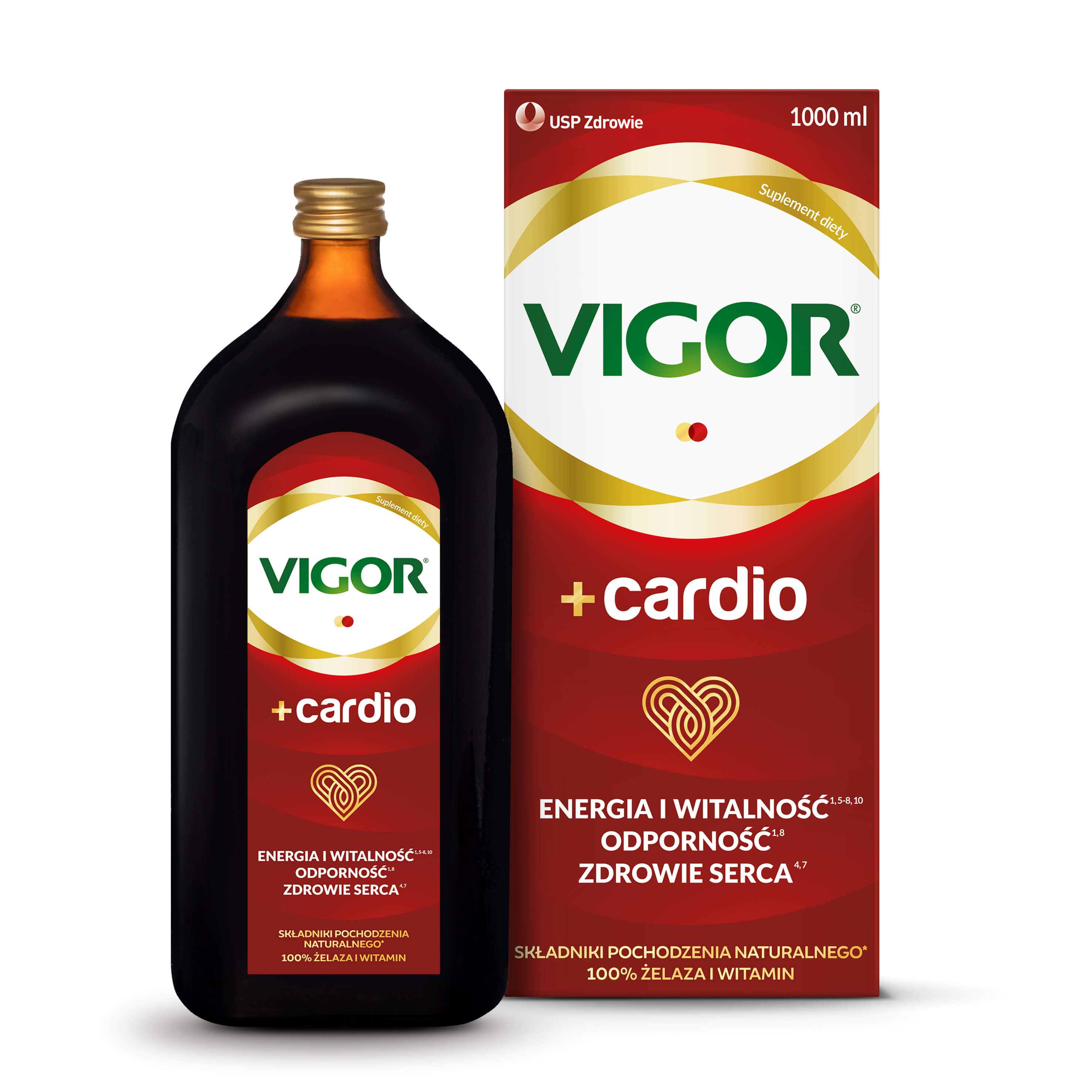 Vigor Cardio płyn ze składnikami wspierającymi pracę serce, 1000 ml