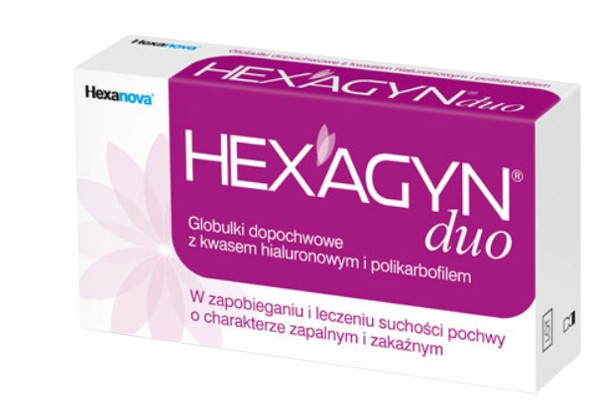 Hexagyn Duo 10 globulek dopochwowych