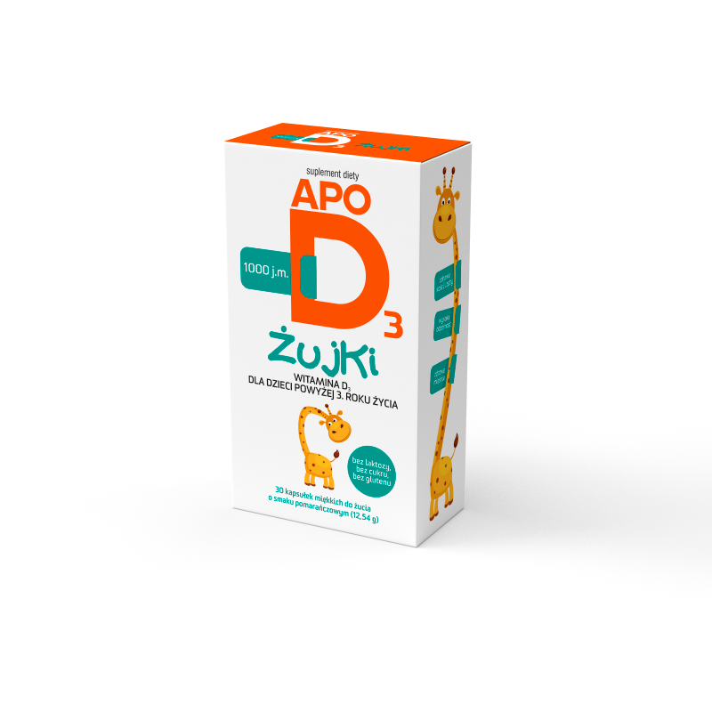 ApoD3 Żujki, 30 kapsułek do żucia