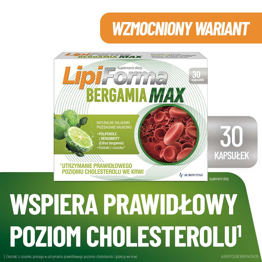 Lipiforma Bergamia Max, 30 kapsułek twardych
