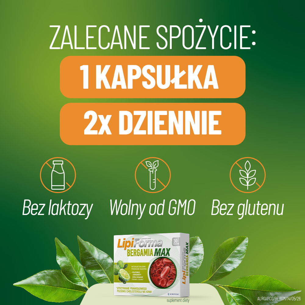 Lipiforma Bergamia Max, 30 kapsułek twardych