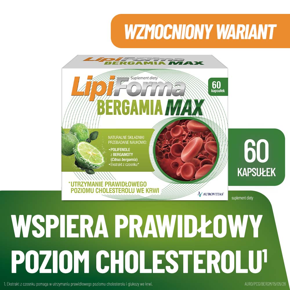 Lipiforma Bergamia Max, 60 kapsułek twardych