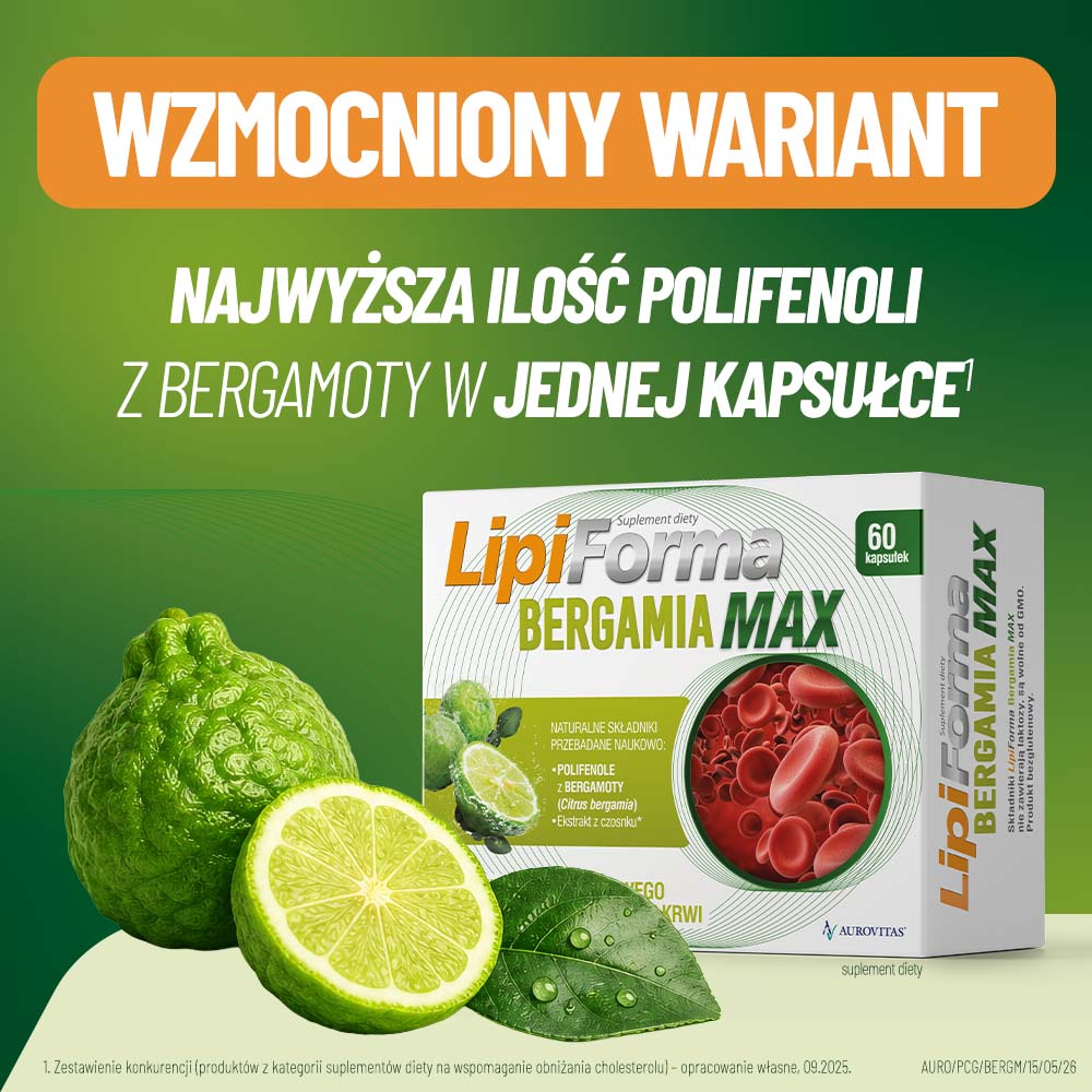 Lipiforma Bergamia Max, 60 kapsułek twardych