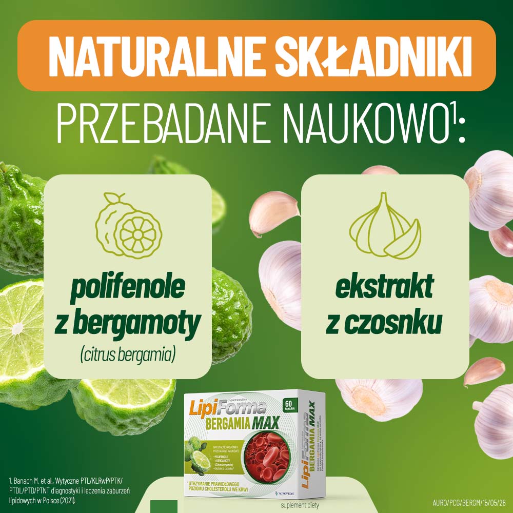 Lipiforma Bergamia Max, 60 kapsułek twardych