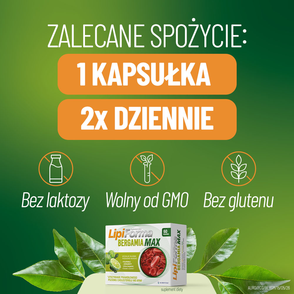 Lipiforma Bergamia Max, 60 kapsułek twardych