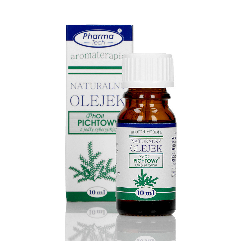 Olejek pichtowy, olejek eteryczny nawilżający na skórę, butelka 10 ml